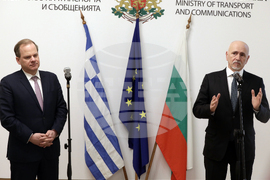 Николай Събев – Константинос Караманлис – брифинг