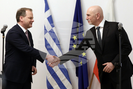 Николай Събев – Константинос Караманлис – брифинг