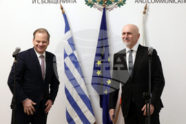 Николай Събев – Константинос Караманлис – брифинг