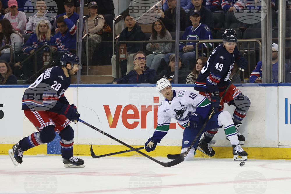 Canucks Rangers Hockey