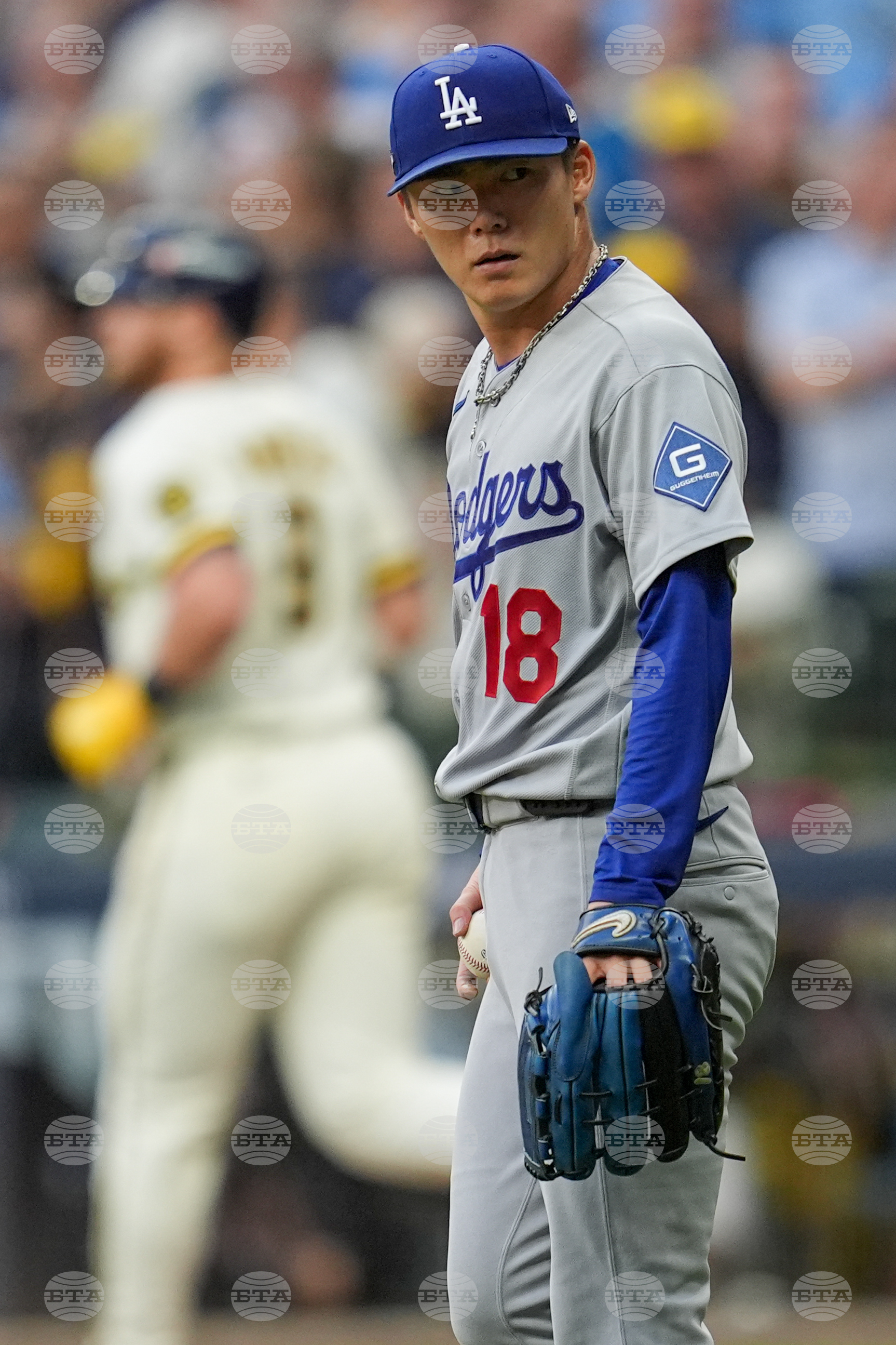 NLCS Dodgers Brewers Baseball