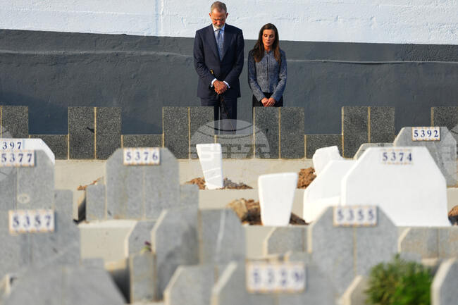 APTOPIX Spain Royals Ceuta Visit
