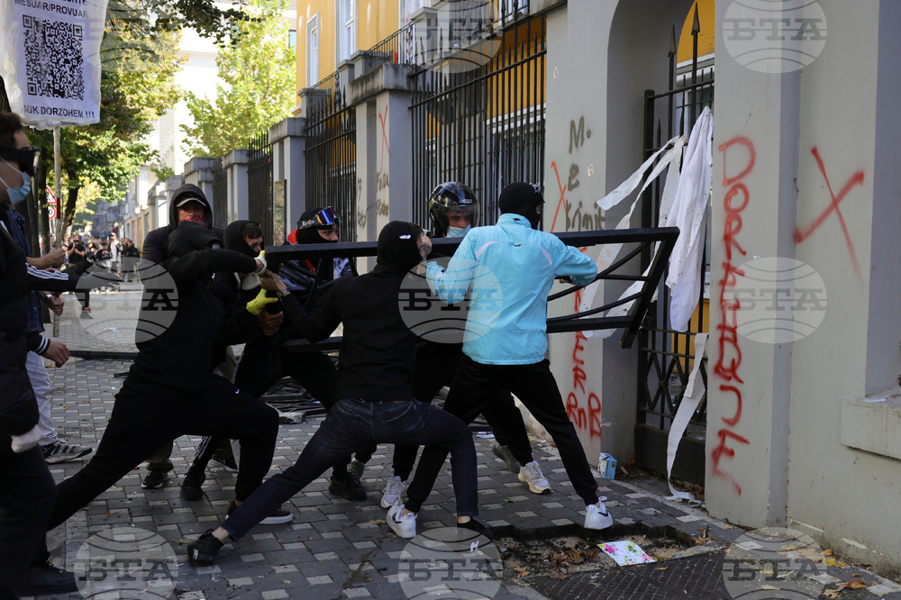 APTOPIX Albania Protest