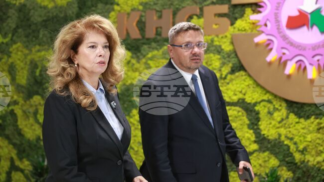 Presidential Candidate Iotova, Vice-Presidential Candidate Valchev Discuss 2027 Budget with Trade Unions