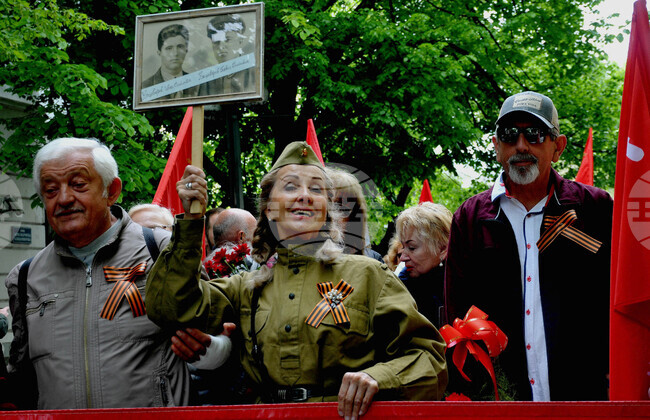 Бургас - 9-ти май - "Безсмъртния полк" - шествие