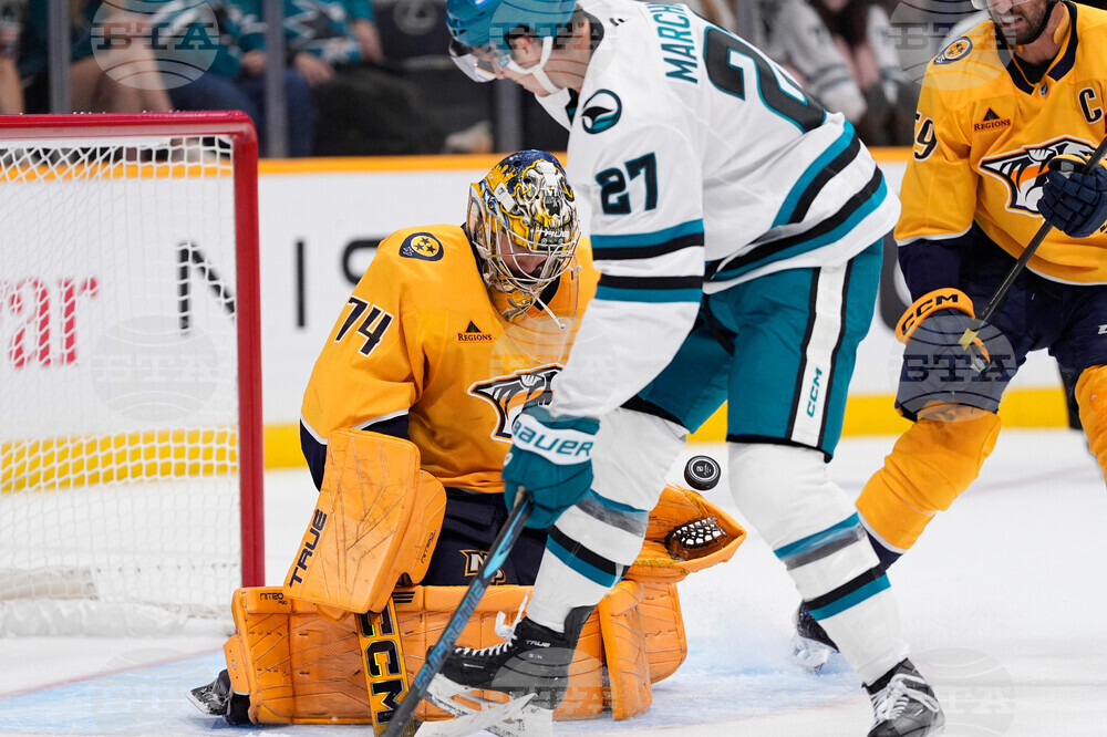 Sharks Predators Hockey