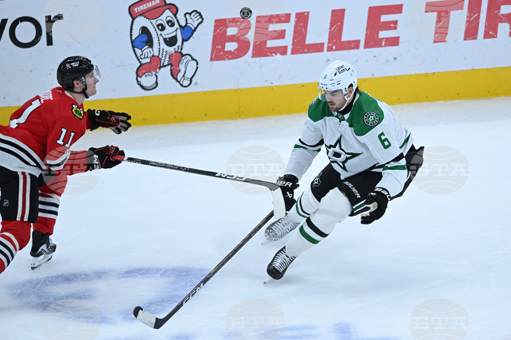 Stars Blackhawks Hockey