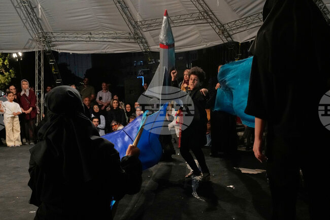 APTOPIX Iran Puppet Festival