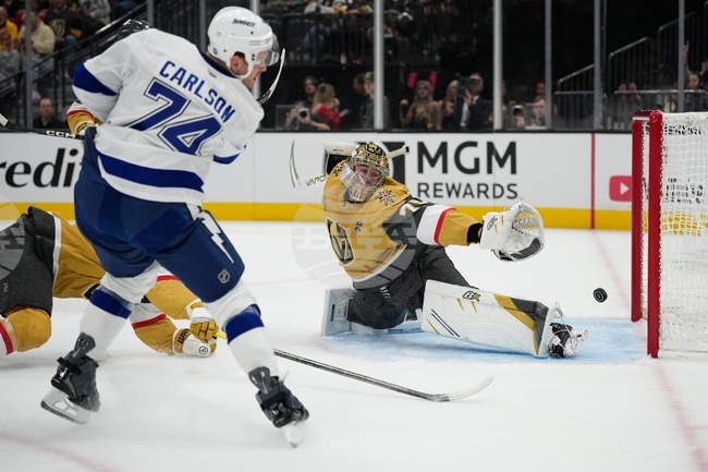 APTOPIX Lightning Golden Knights Hockey