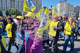 Румъния - протест - синдикати