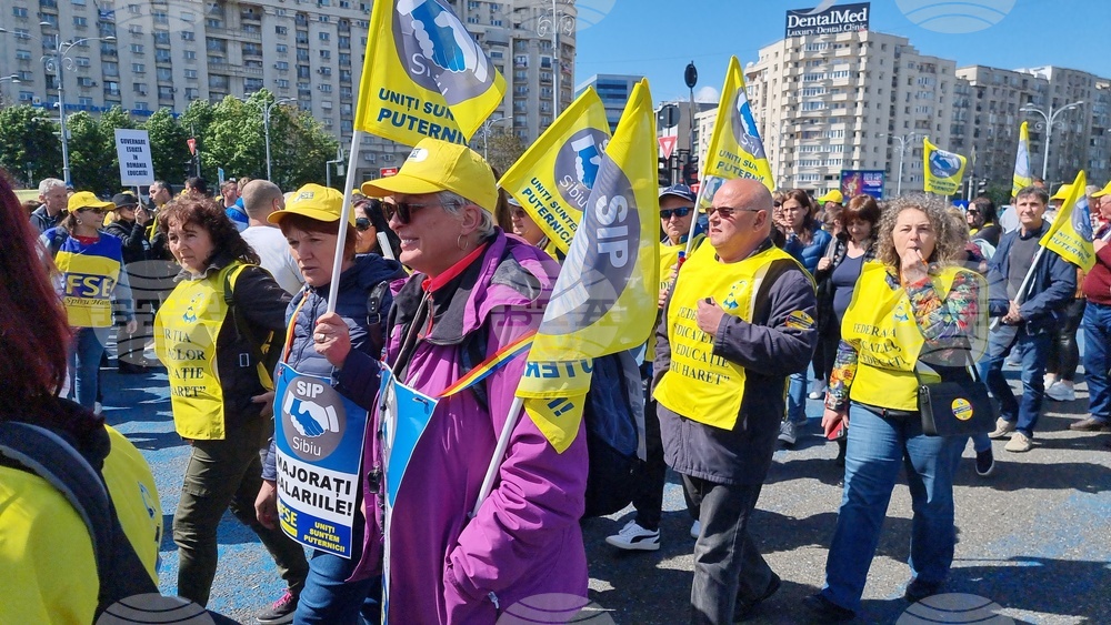 Румъния - протест - синдикати