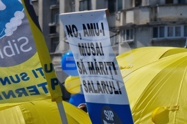 Румъния - протест - синдикати