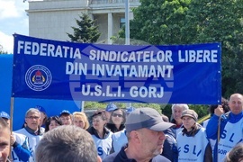 Румъния - протест - синдикати