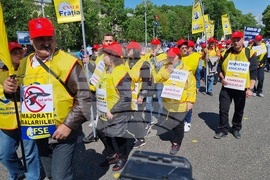 Румъния - протест - синдикати