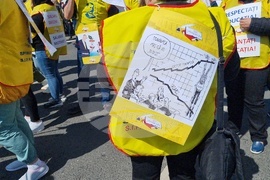 Румъния - протест - синдикати