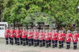 Пазарджик - церемония за тържественото връчване на знамето на XVIII ученически гвардейски отряд
