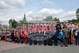 Пазарджик - церемония за тържественото връчване на знамето на XVIII ученически гвардейски отряд