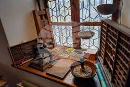 Румъния - музей - фототипно копие на Рибния буквар - дарение