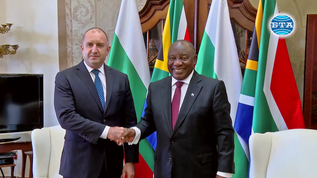 Президентът Румен Радев проведе среща с южноафриканския си колега Сирил Рамапоса