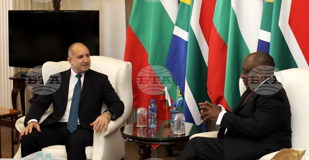 President Radev Meets with South African Counterpart Ramaphosa