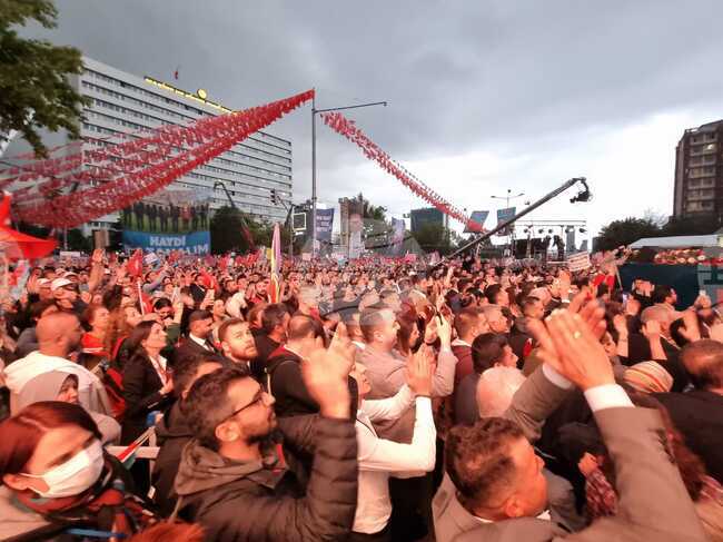 Турция - Анкара - митинг на опозиционния Национален алианс