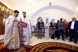 РЮА - Румен Радев - Български православен храм  "Св. Иван Рилски" - църковно-религиозна служба