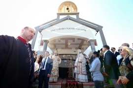 РЮА - Румен Радев - Български православен храм  "Св. Иван Рилски" - църковно-религиозна служба