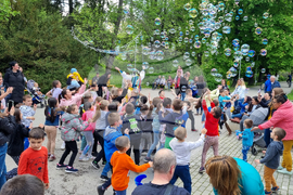 Търговище - сапунени балони - шоу