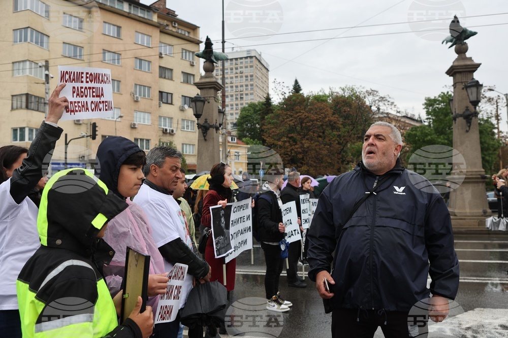 Национален протест - пострадали при пътнотранспортни произшествия