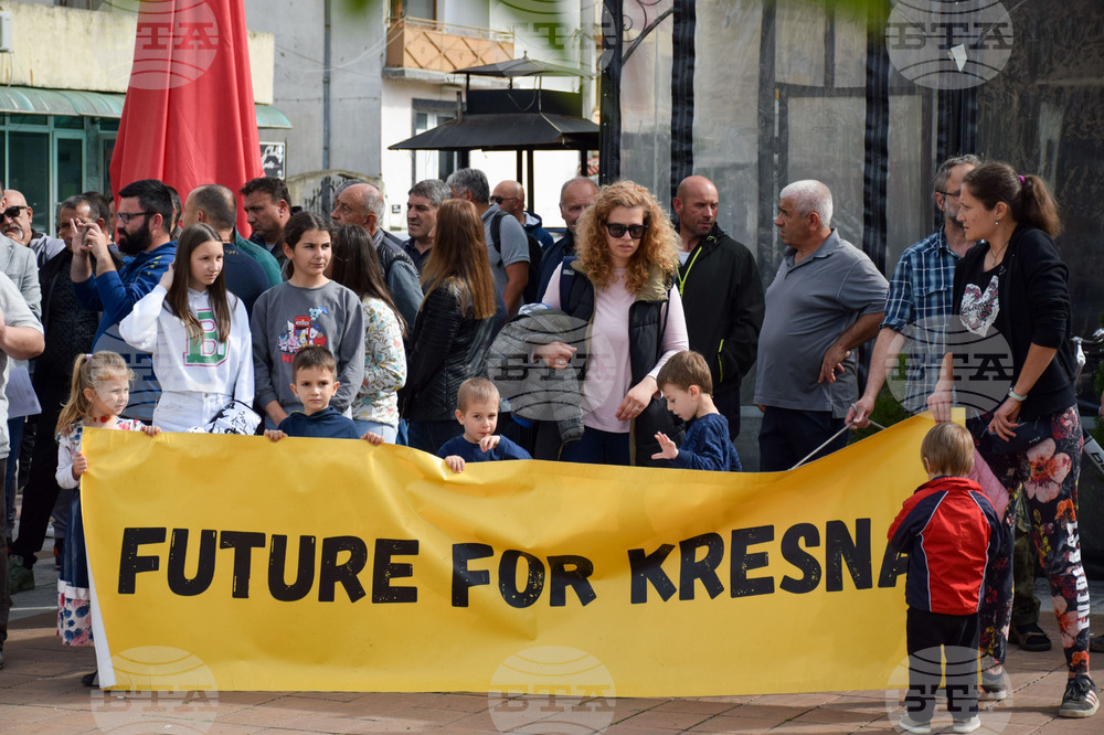 Кресна - протест - магистрала
