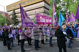 Работещи в Българското национално радио (БНР) - протест 