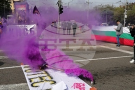 Работещи в Българското национално радио (БНР) - протест