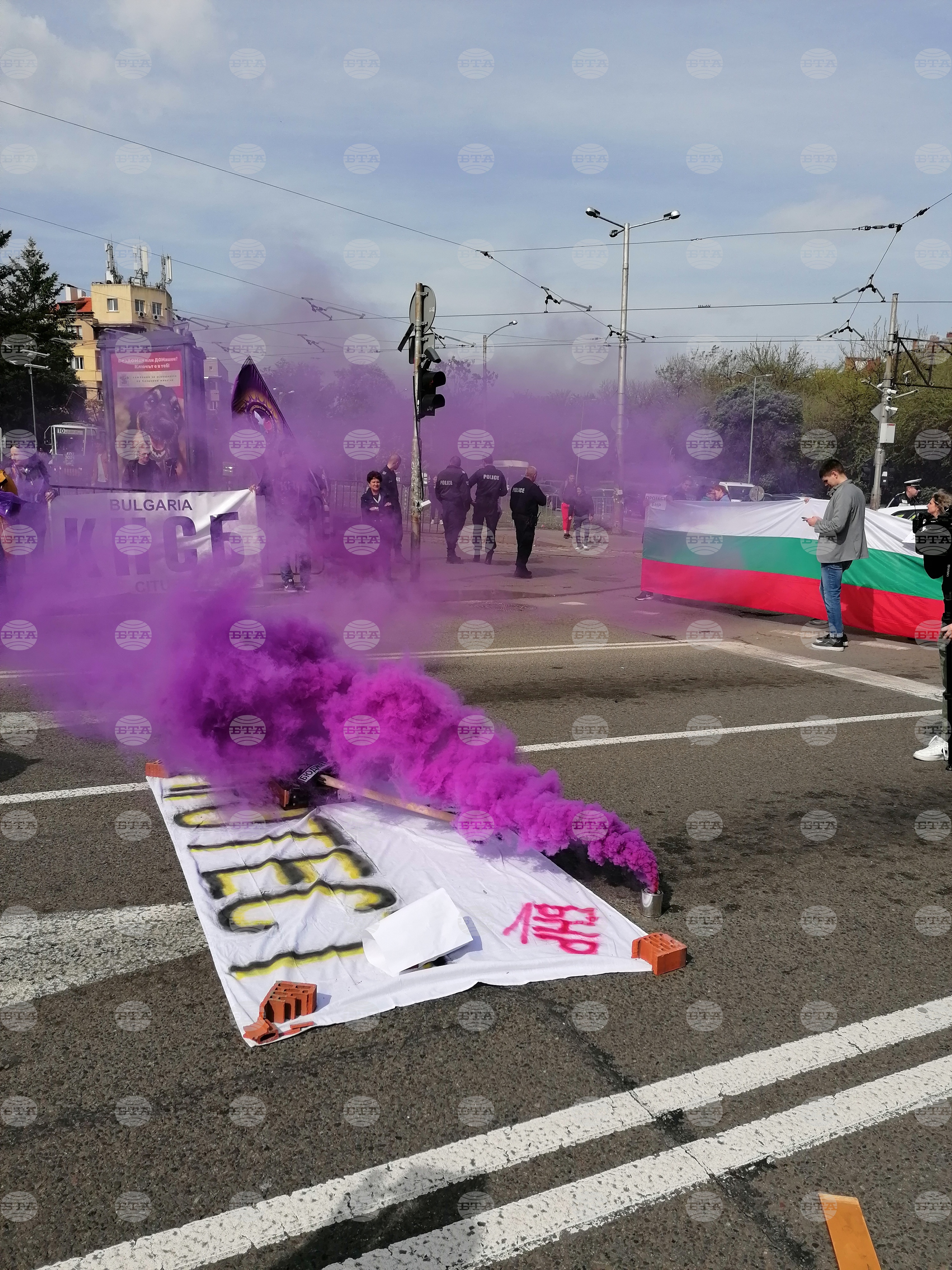 Работещи в Българското национално радио (БНР) - протест