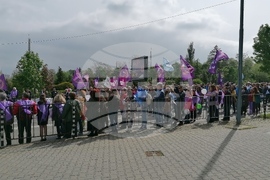  Работещи в Българското национално радио (БНР) - протест