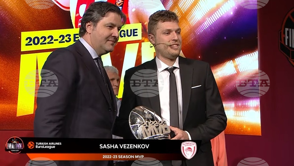 Bulgarian Basketball Player Aleksandar Vezenkov Named Euroleague's Most Valuable Player