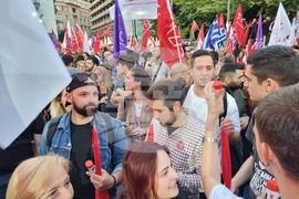 Гърция - площад „Синтагма" - митинг