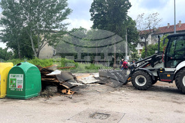 Видин - премахване на незаконна постройка
