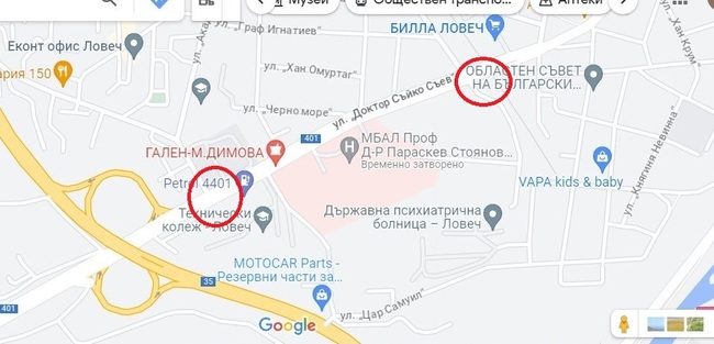 Община Ловеч: Въвежда се временна организация на движението по улицата към болницата в Ловеч