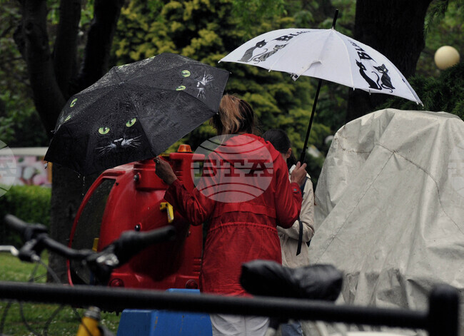 Бургас - дъждовно време