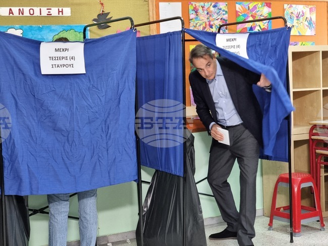Гърция - парламентарни избори - Кириакос Мицотакис - гласуване
