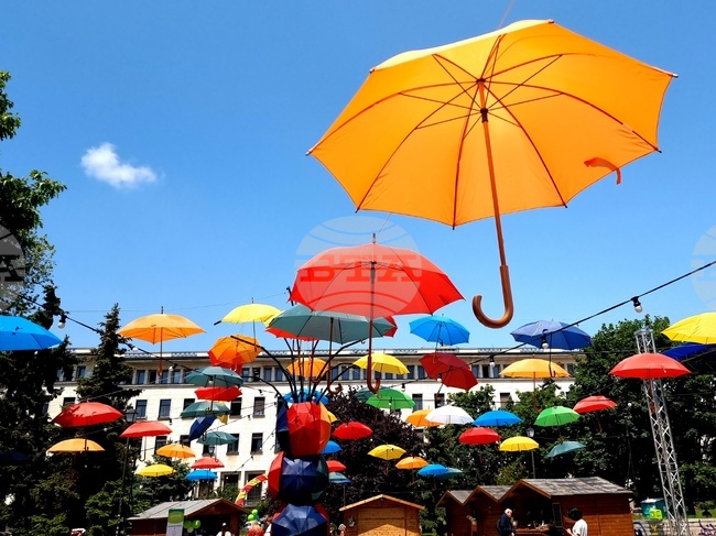 Градска градина - цветни чадъри