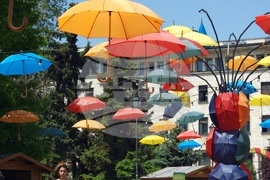 Градска градина - цветни чадъри