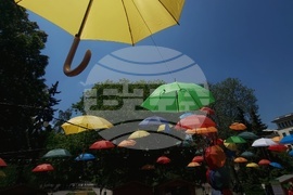 Градска градина - цветни чадъри