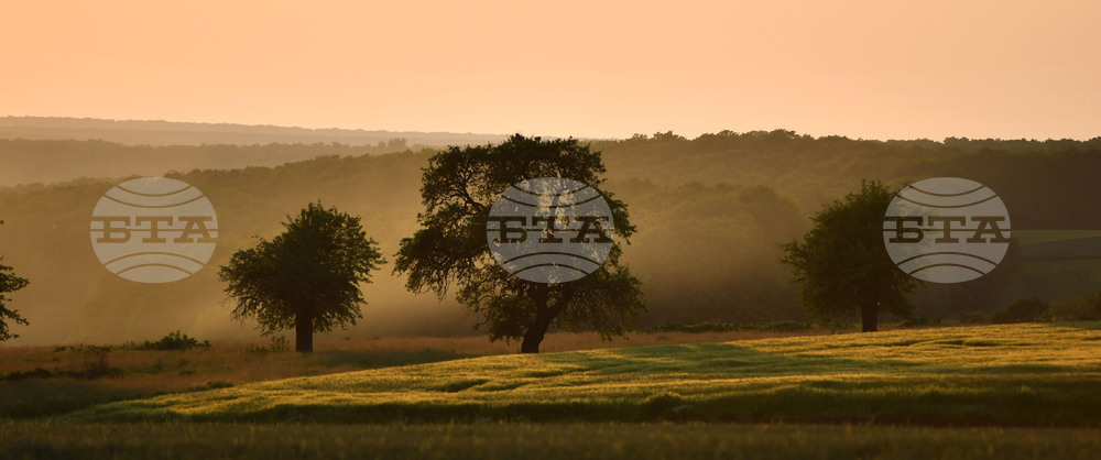 Разград - залез