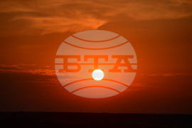 Разград - залез