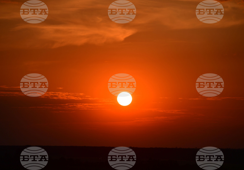 Разград - залез