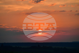 Разград - залез