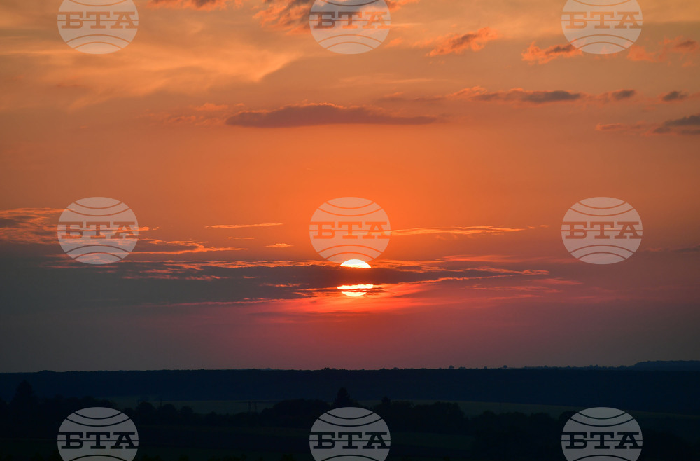 Разград - залез