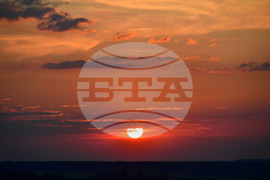 Разград - залез