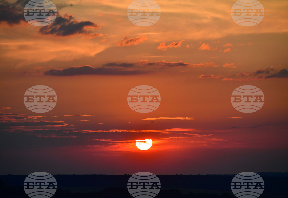 Разград - залез